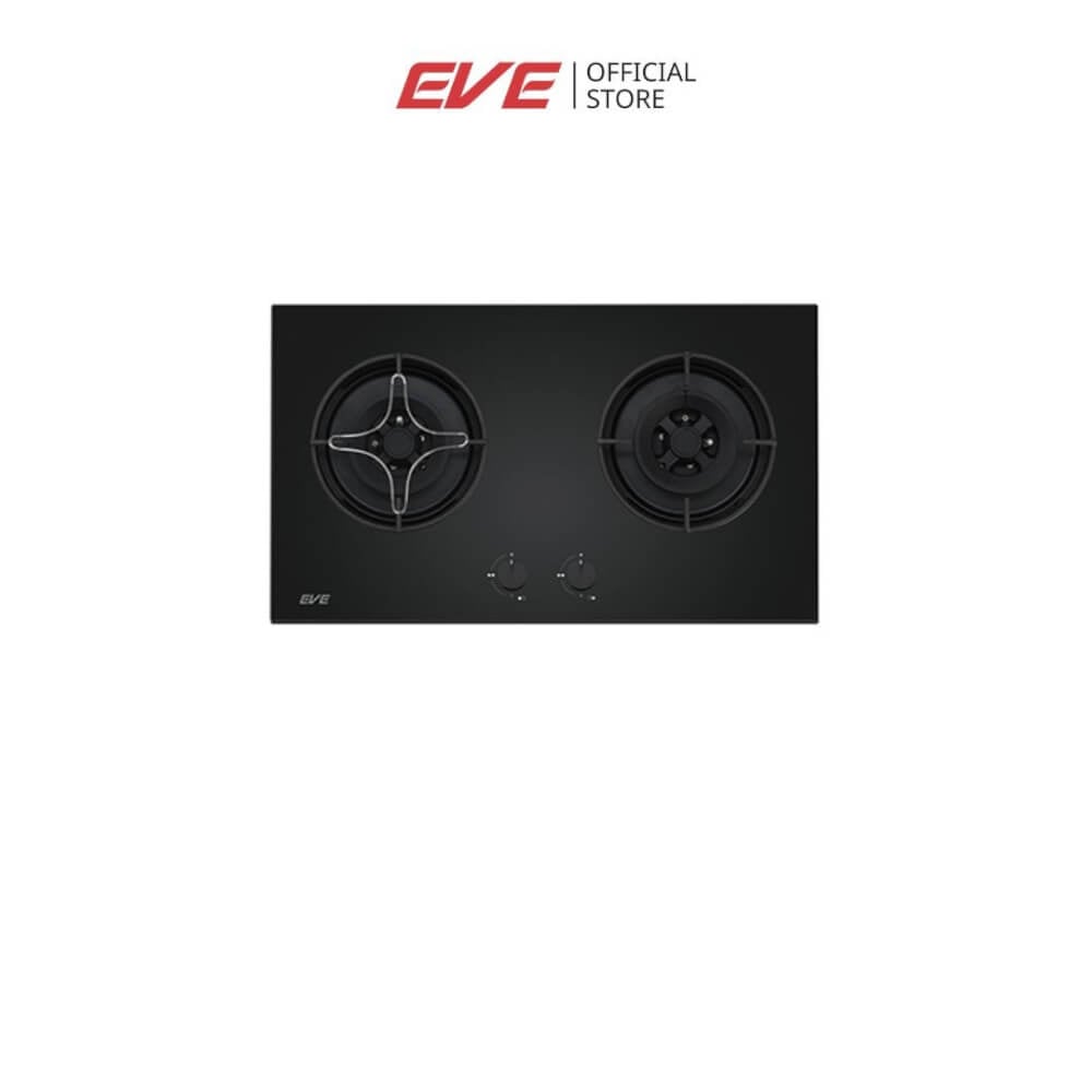 เตาแก๊สแบบฝัง 2 หัว EVE HB78-2BCC/BG 78 ซม. สีดำ